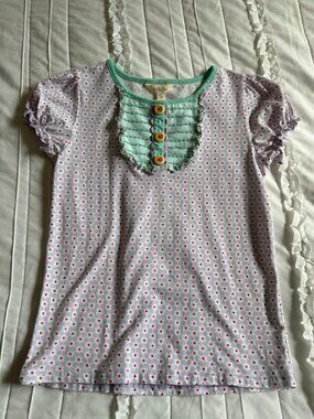 Matilda Jane Clothing Girls Size 12 Front Porch Top